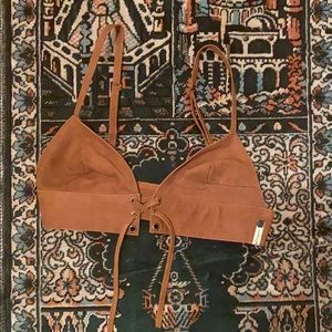ONE by One Teaspoon suede Bra RARE